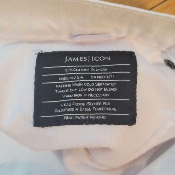 James Icon Women's 20 White Denim Jeans Classics Casual Regular  40x30 - Picture 7 of 11